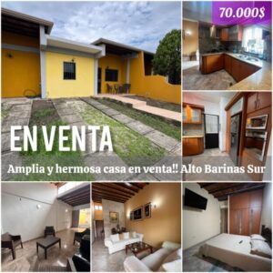 Amplia y hermosa casa en venta‼ Alto Barinas Sur