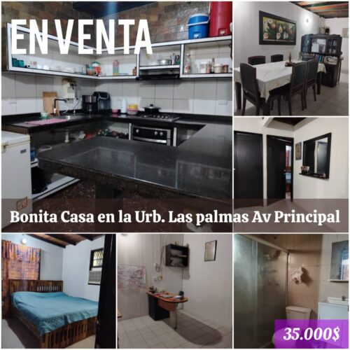 Bonita Casa en Venta en Urb. Las Palmas – Propiedad Privada en Avenida Principal en Barinas Inmobiliaria Coltan