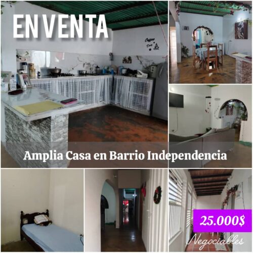 Casa en Venta en Barrio Independencia, Barinas – Cerca del Parque Ferial en Barinas Inmobiliaria Coltan