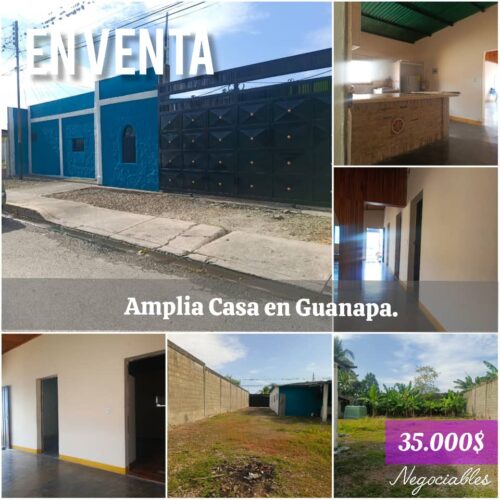 Casa en Venta en Guanapa – Amplia a 1 Cuadra de la Carretera Barinas – Barinitas Inmobiliaria Coltan
