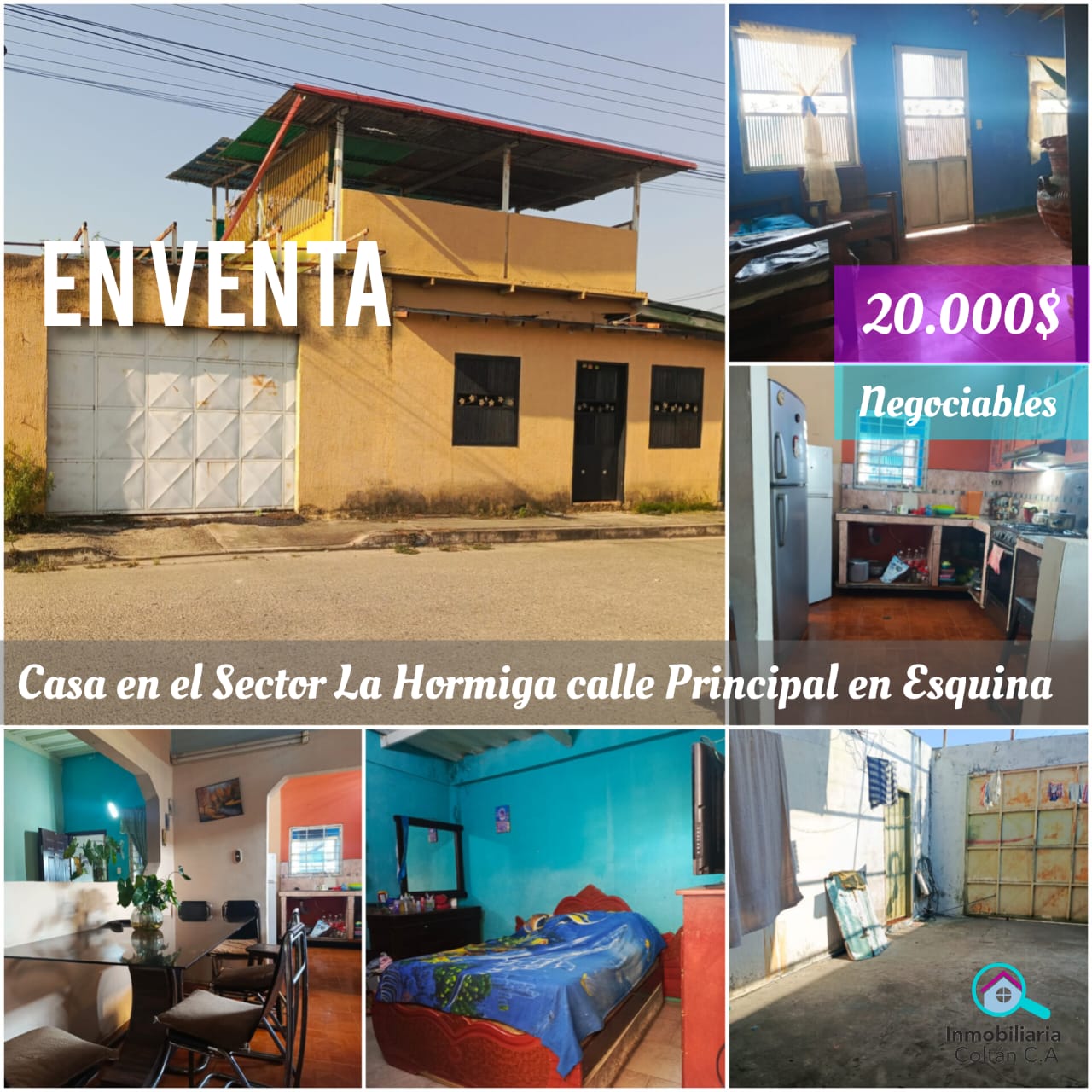 En venta casa en el Sector La Hormiga calle Principal en Esquina en Barinas Inmobiliaria Coltan