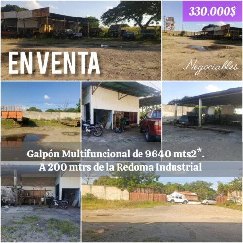 Galpón Multifuncional de 9640 mts2 - Cerca de la Autopista y la Redoma Industrial en Barinas Inmobiliaria Coltán